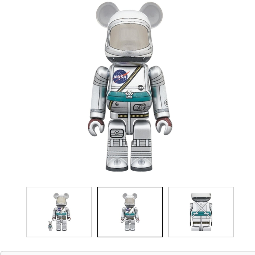 Bearbrick x Nasa Project Mercury Astronaut 400% & 100%